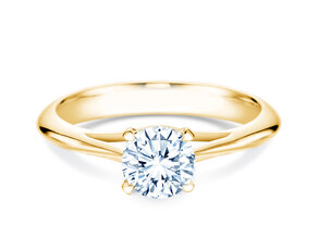 Anello di Fidanzamento Heaven 4 in 9K oro giallo con diamante 1,00ct H/SI
