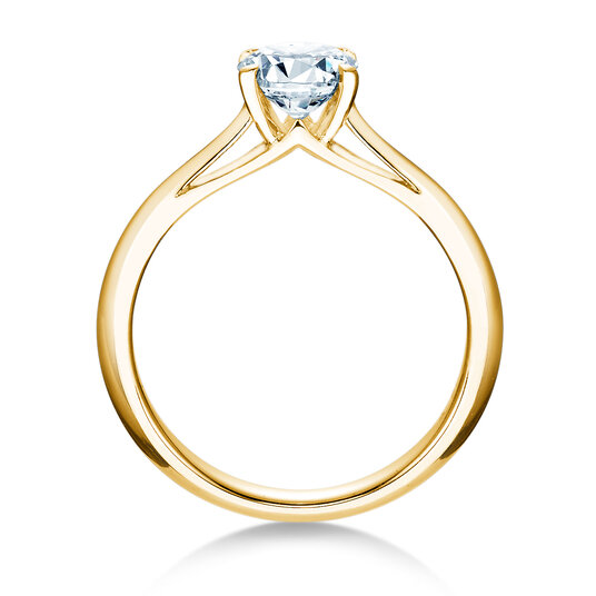 Anello di Fidanzamento Heaven 4 in 9K oro giallo con diamante da laboratorio 3,00ct