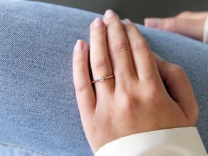 Anello di Fidanzamento Heaven 4 in oro rosa