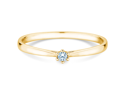 Anello di Fidanzamento Heaven 6 Petite in 14K oro giallo con diamante 0,035ct G/SI
