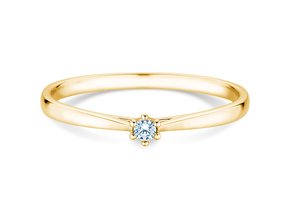 Anello di Fidanzamento Heaven 6 Petite in 14K oro giallo con diamante 0,035ct G/SI