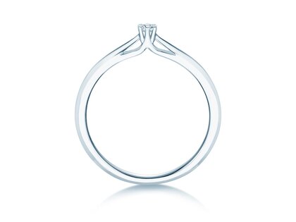 Anello di Fidanzamento Heaven 6 in argento 925/- con diamante 0,05ct G/SI