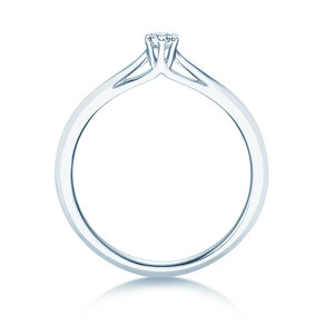 Anello di Fidanzamento Heaven 6 in 14K oro bianco con diamante 0,10ct G/SI