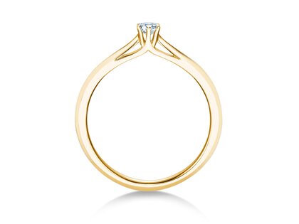 Anello di Fidanzamento Heaven 6 in 14K oro giallo con diamante 0,10ct H/SI