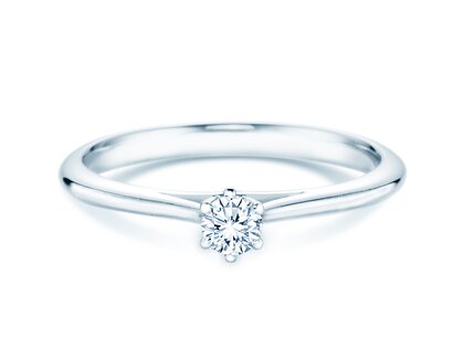 Anello di Fidanzamento Heaven 6 in argento 925/- con diamante 0,15ct G/SI