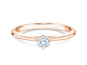 Anello di Fidanzamento Heaven 6 in 9K oro rosa con diamante 0,20ct G/SI