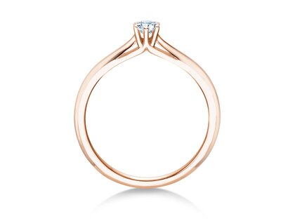 Anello di Fidanzamento Heaven 6 in 9K oro rosa con diamante 0,20ct G/SI