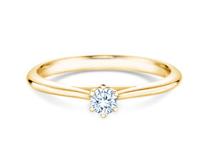 Anello di Fidanzamento Heaven 6 in 14K oro giallo con diamante 0,15ct H/SI