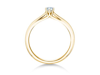 Anello di Fidanzamento Heaven 6 in 14K oro giallo con diamante 0,15ct H/SI