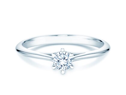 Anello di Fidanzamento Heaven 6 in 9K oro bianco con diamante 0,25ct H/SI
