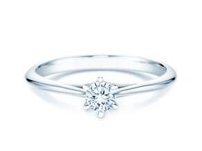 Anello di Fidanzamento Heaven 6 in 9K oro bianco con diamante 0,25ct H/SI