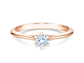 Anello di Fidanzamento Heaven 6 in 18K oro rosa con diamante 0,25ct G/SI