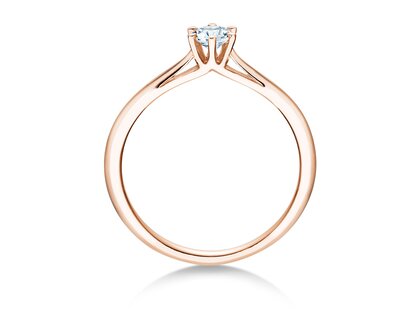 Anello di Fidanzamento Heaven 6 in 18K oro rosa con diamante 0,25ct G/SI