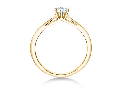Anello di Fidanzamento Heaven 6 in 14K oro giallo con diamante 0,25ct G/SI