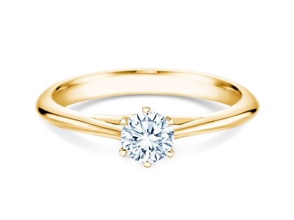 Anello di Fidanzamento Heaven 6 in 18K oro giallo con diamante 0,30ct H/SI
