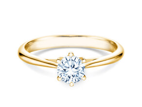 Anello di Fidanzamento Heaven 6 in 14K oro giallo con diamante 0,40ct H/SI