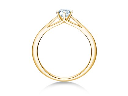 Anello di Fidanzamento Heaven 6 in 14K oro giallo con diamante 0,40ct H/SI