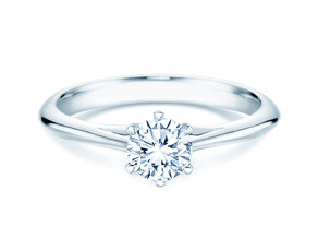 Anello di Fidanzamento Heaven 6 in 18K oro bianco con diamante 0,50ct D/IF