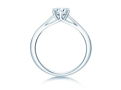 Anello di Fidanzamento Heaven 6 in 18K oro bianco con diamante 0,50ct D/IF