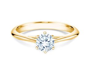 Anello di Fidanzamento Heaven 6 in 9K oro giallo con diamante 0,50ct H/SI