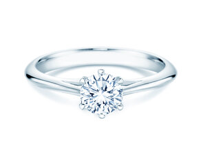 Anello di Fidanzamento Heaven 6 in 9K oro bianco con diamante 0,60ct H/SI