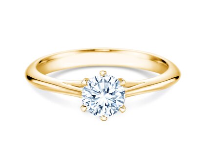 Anello di Fidanzamento Heaven 6 in 14K oro giallo con diamante 0,60ct G/SI