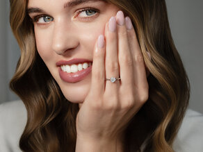 Anello di Fidanzamento Heaven 6 in 9K oro bianco con diamante 0,75ct G/SI