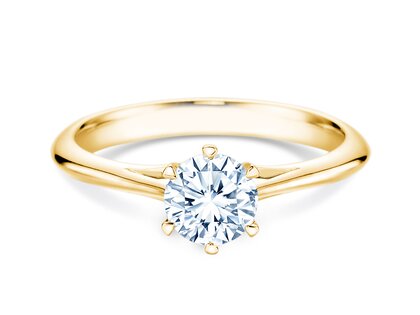 Anello di Fidanzamento Heaven 6 in 9K oro giallo con diamante 0,75ct G/SI