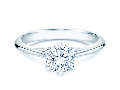Anello di Fidanzamento Heaven 6 in 14K oro bianco con diamante 1,25ct H/SI