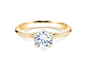 Anello di Fidanzamento Heaven 6 in 14K oro giallo con diamante da laboratorio 1,00ct E/VS