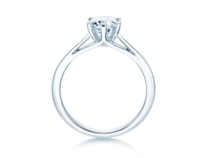 Anello di Fidanzamento Heaven 6 in 14K oro bianco con diamante da laboratorio 1,00ct E/VS