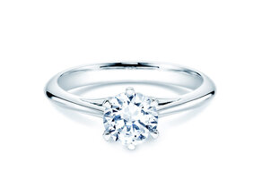 Anello di Fidanzamento Heaven 6 in 14K oro bianco con diamante da laboratorio 1,00ct E/VS
