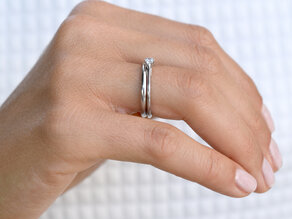 Anello di Fidanzamento Heaven 6 in argento 925/- con diamante da laboratorio 0,15ct E/VS