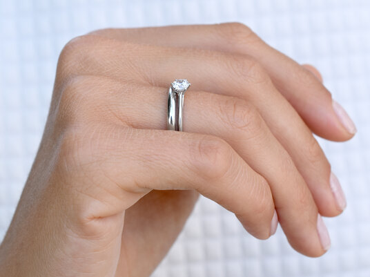 Anello di Fidanzamento Heaven 6 in platino