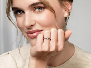 Anello di Fidanzamento Joy in 9K oro giallo con diamante 0,25ct G/SI