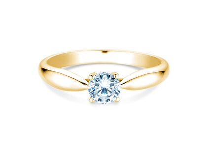 Anello di Fidanzamento Joy in 9K oro giallo con diamante 0,25ct G/SI
