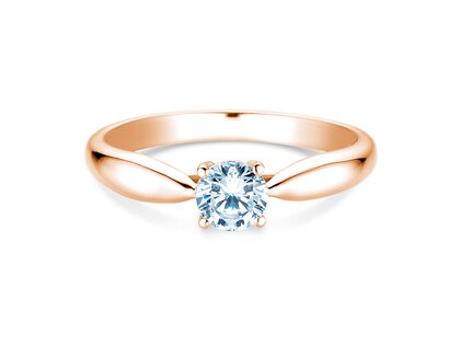 Anello di Fidanzamento Joy in 14K oro rosa con diamante 0,50ct H/SI