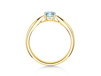 Anello di Fidanzamento Joy in 9K oro giallo con diamante 0,25ct G/SI