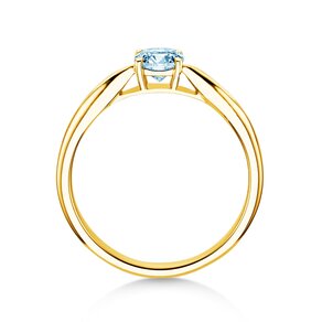 Anello di Fidanzamento Joy in 9K oro giallo con diamante 0,25ct G/SI