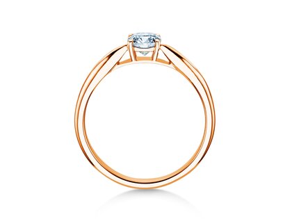 Anello di Fidanzamento Joy in 14K oro rosa con diamante 0,50ct H/SI