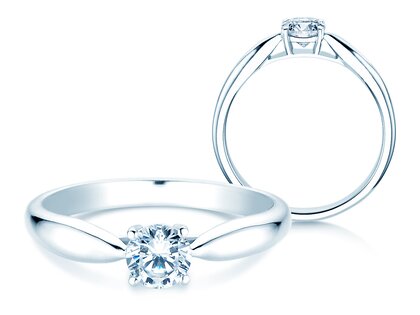 Anello di Fidanzamento Joy in 14K oro bianco con diamante 0,50ct G/VS