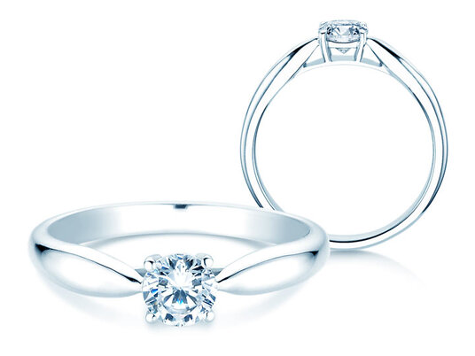 Anello di Fidanzamento Joy in 14K oro bianco con diamante 0,50ct G/VS