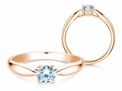 Anello di Fidanzamento Joy in 14K oro rosa con diamante 0,50ct G/SI