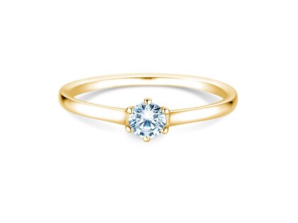 Anello di Fidanzamento Madison in 14K oro giallo con diamante 0,15ct H/SI