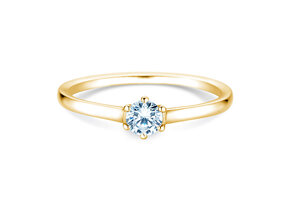 Anello di Fidanzamento Madison in 14K oro giallo con diamante 0,15ct H/SI