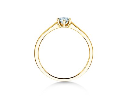 Anello di Fidanzamento Madison in 14K oro giallo con diamante 0,15ct H/SI