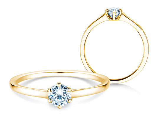 Anello di Fidanzamento Madison in 9K oro bianco con diamante 0,25ct H/SI