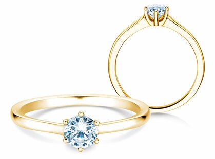 Anello di Fidanzamento Madison in 14K oro giallo con diamante 0,50ct G/SI