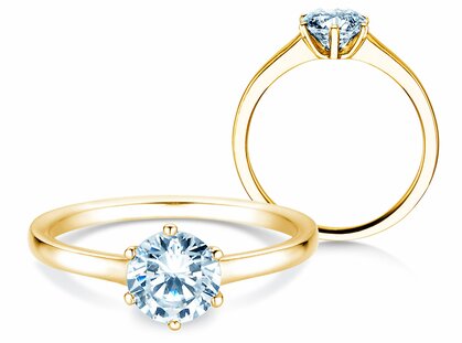 Anello di Fidanzamento Madison in 14K oro giallo con diamante 1,00ct G/SI