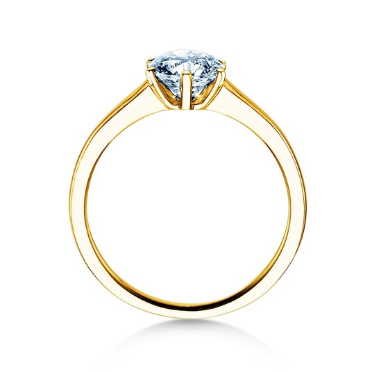 Anello di Fidanzamento Madison in 9K oro giallo con diamante da laboratorio 2,50ct E/VS